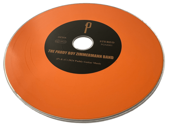 orangene Vinyl-CD mit f&uuml;hlbarer Rillenstruktur